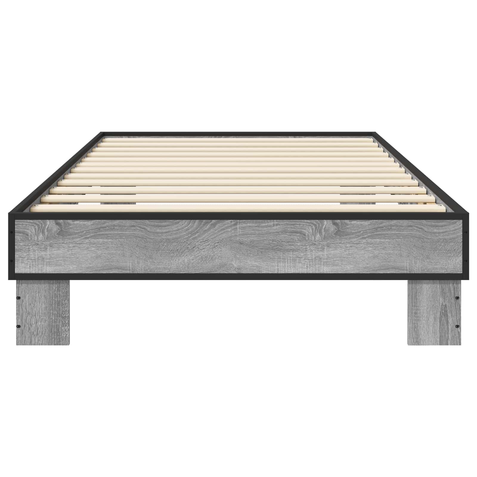 Bettrahmen Grau Sonoma 80 x 200 cm Holzwerkstoff