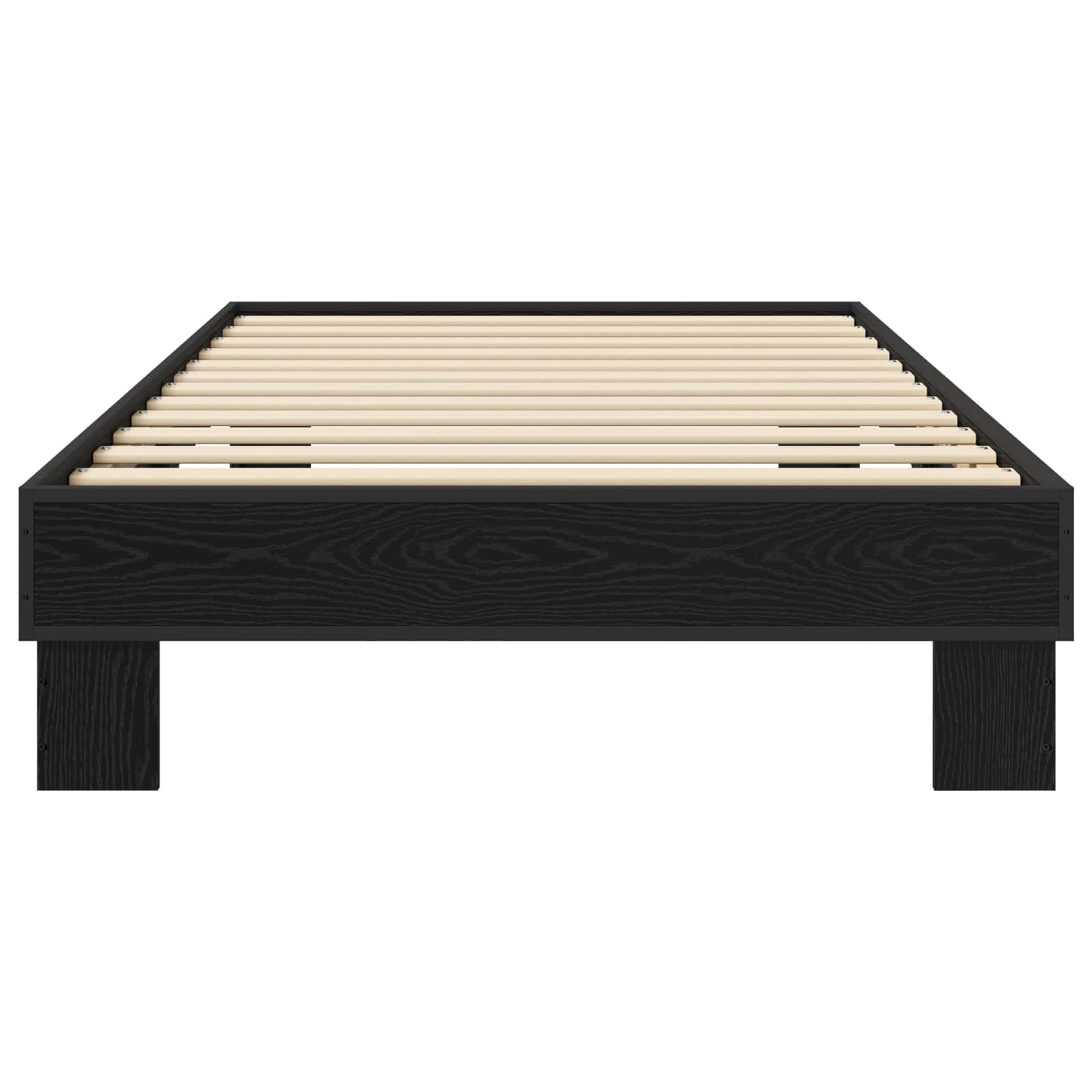 Bettrahmen Schwarze Eiche 80 x 200 cm Holzwerkstoff