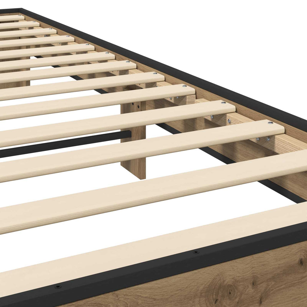 Bettrahmen Artisan-Eiche 80 x 200 cm Holzwerkstoff