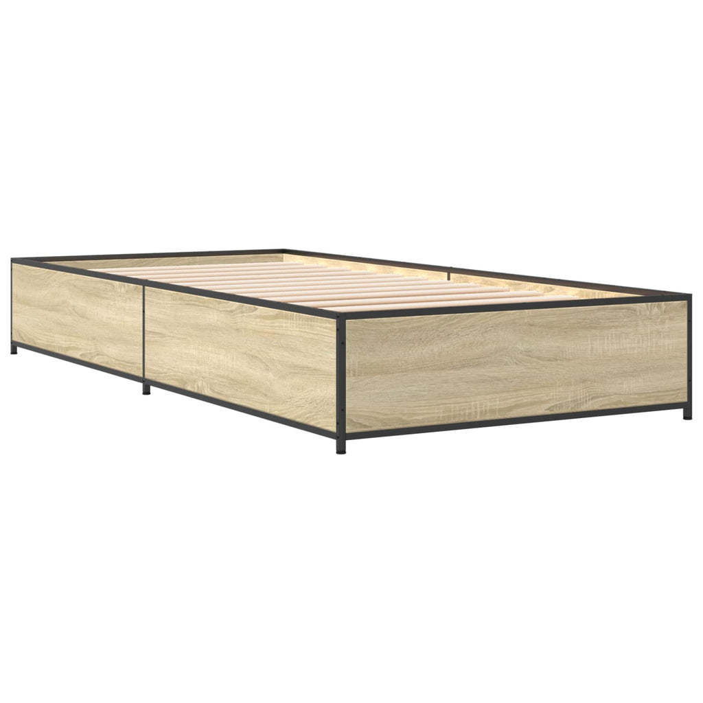 Bettrahmen Sonoma-Eiche 80 x 200 cm Holzwerkstoff