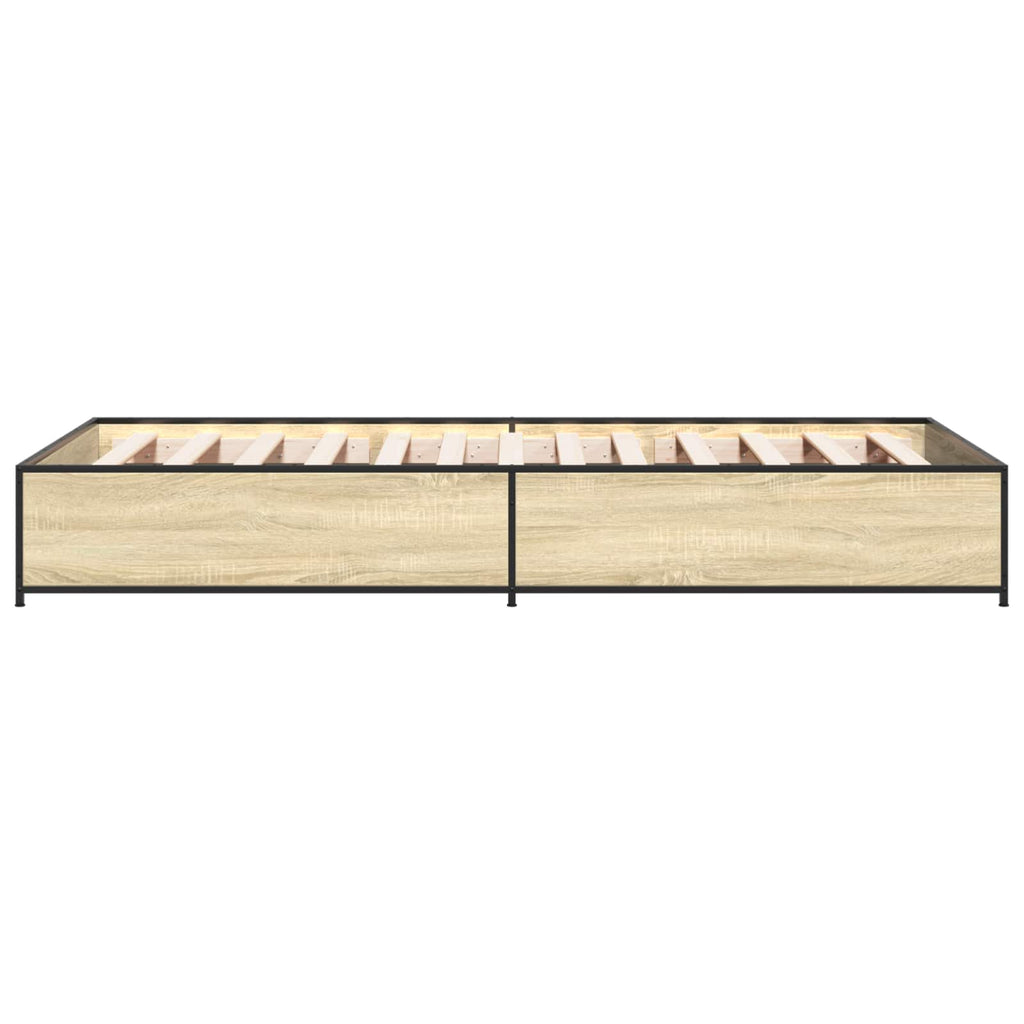 Bettrahmen Sonoma-Eiche 80 x 200 cm Holzwerkstoff