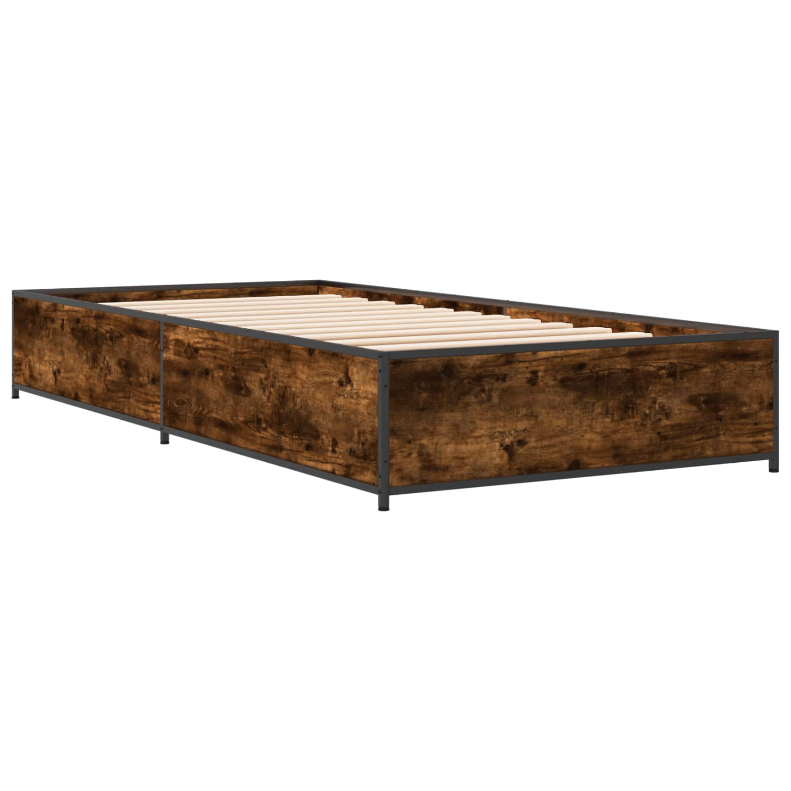 Bettrahmen Geräucherte Eiche 80 x 200 cm Holzwerkstoff