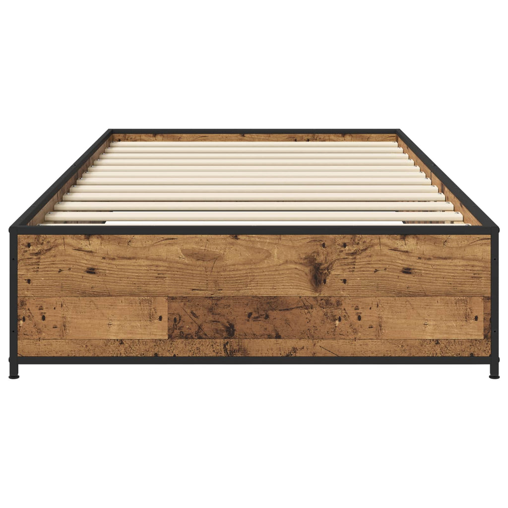 Bettrahmen Altholz 80 x 200 cm Holzwerkstoff