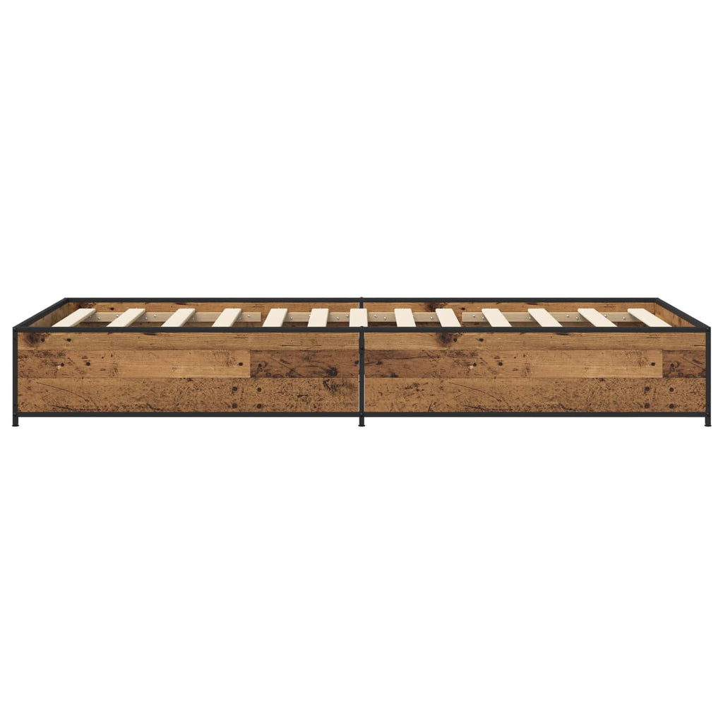 Bettrahmen Altholz 80 x 200 cm Holzwerkstoff
