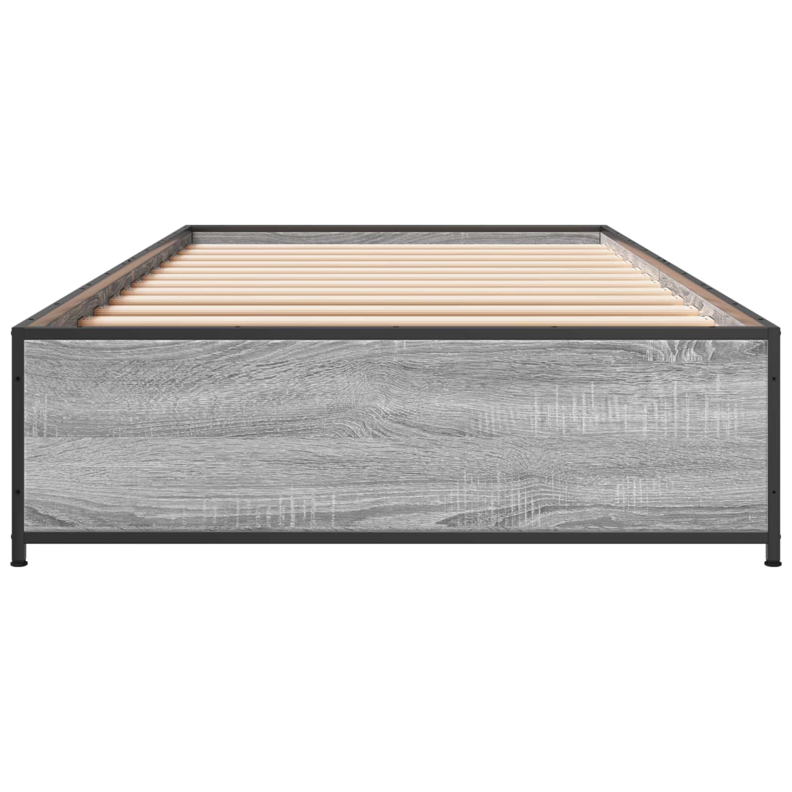 Bettrahmen Grau Sonoma 80 x 200 cm Holzwerkstoff