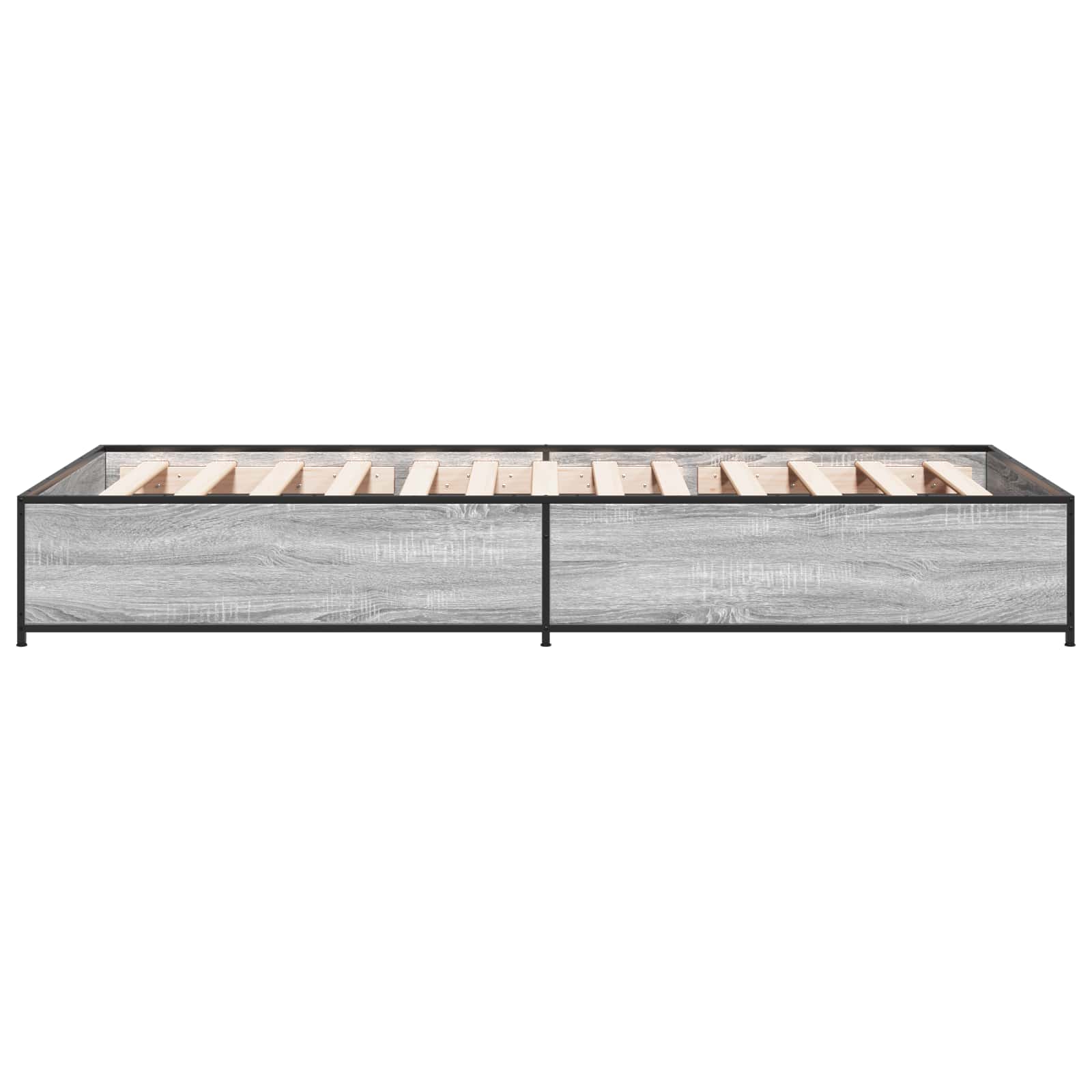 Bettrahmen Grau Sonoma 80 x 200 cm Holzwerkstoff