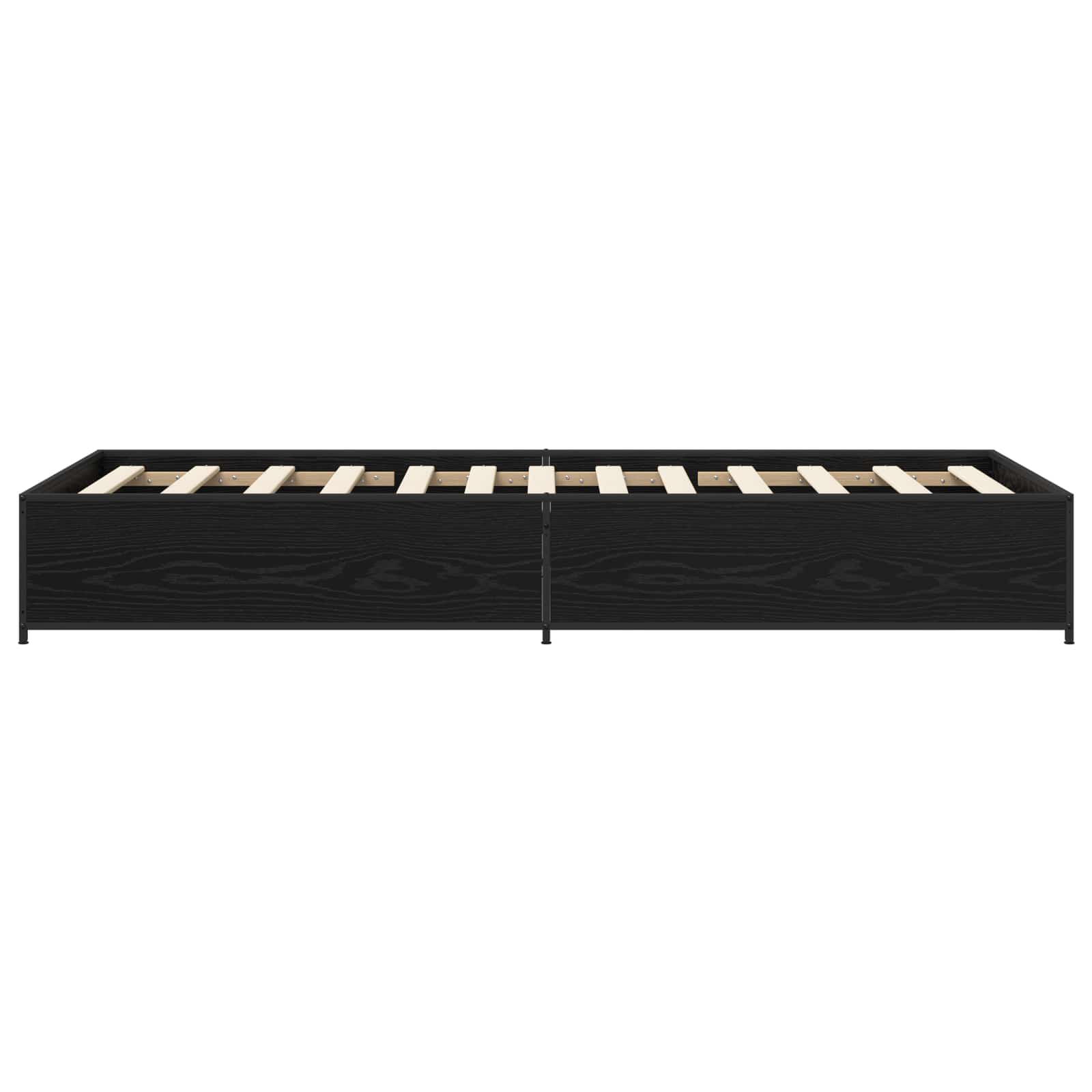 Bettrahmen Schwarze Eiche 80 x 200 cm Holzwerkstoff