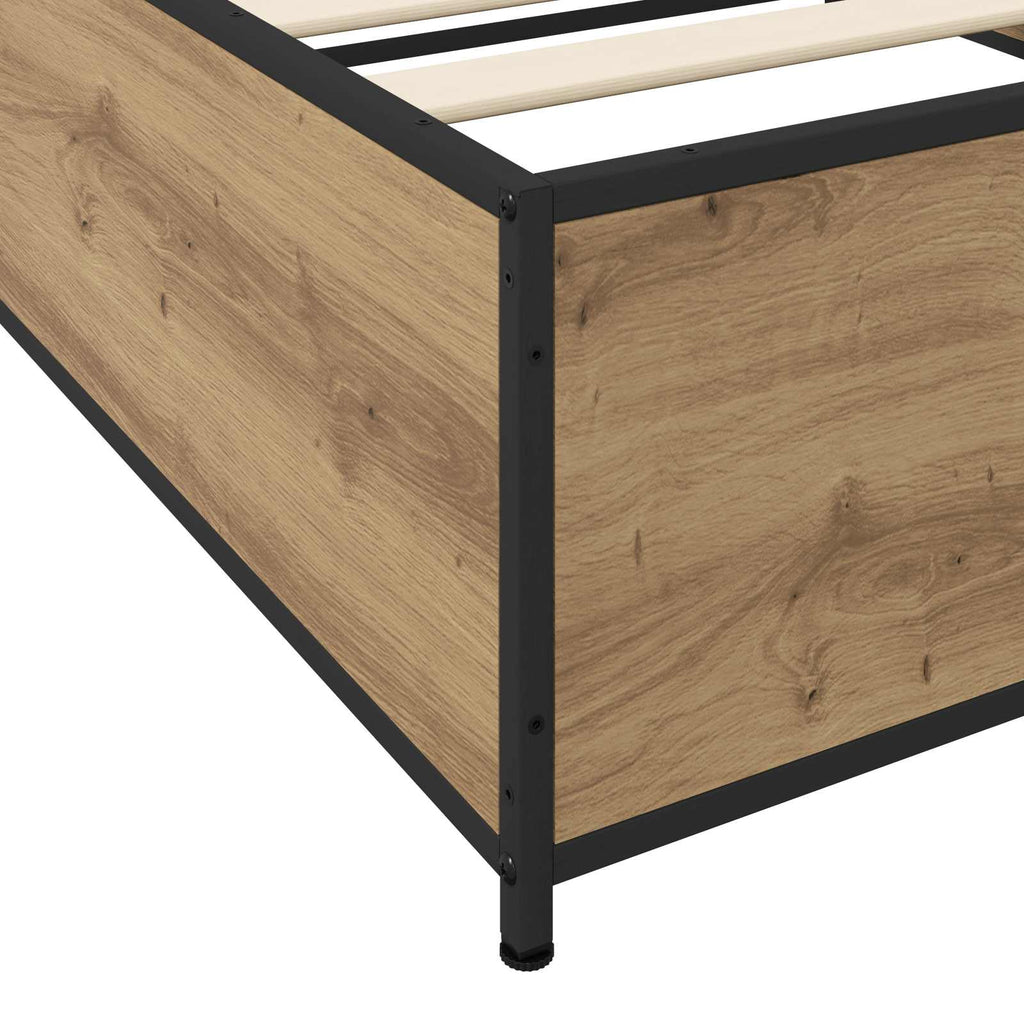 Bettrahmen Artisan-Eiche 80 x 200 cm Holzwerkstoff