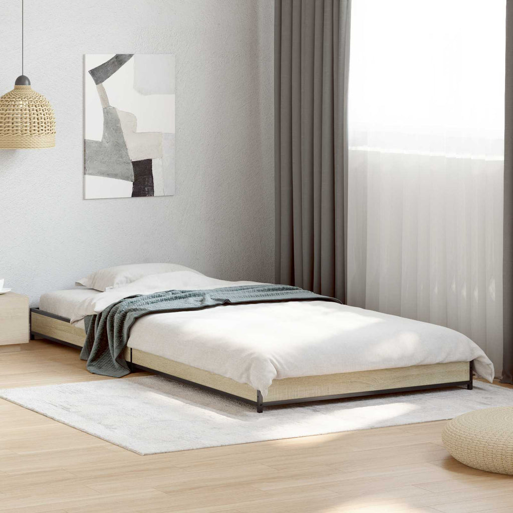 Bettrahmen Sonoma-Eiche 80 x 200 cm Holzwerkstoff