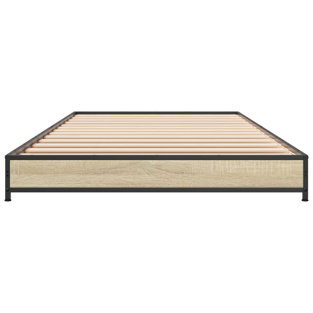 Bettrahmen Sonoma-Eiche 80 x 200 cm Holzwerkstoff