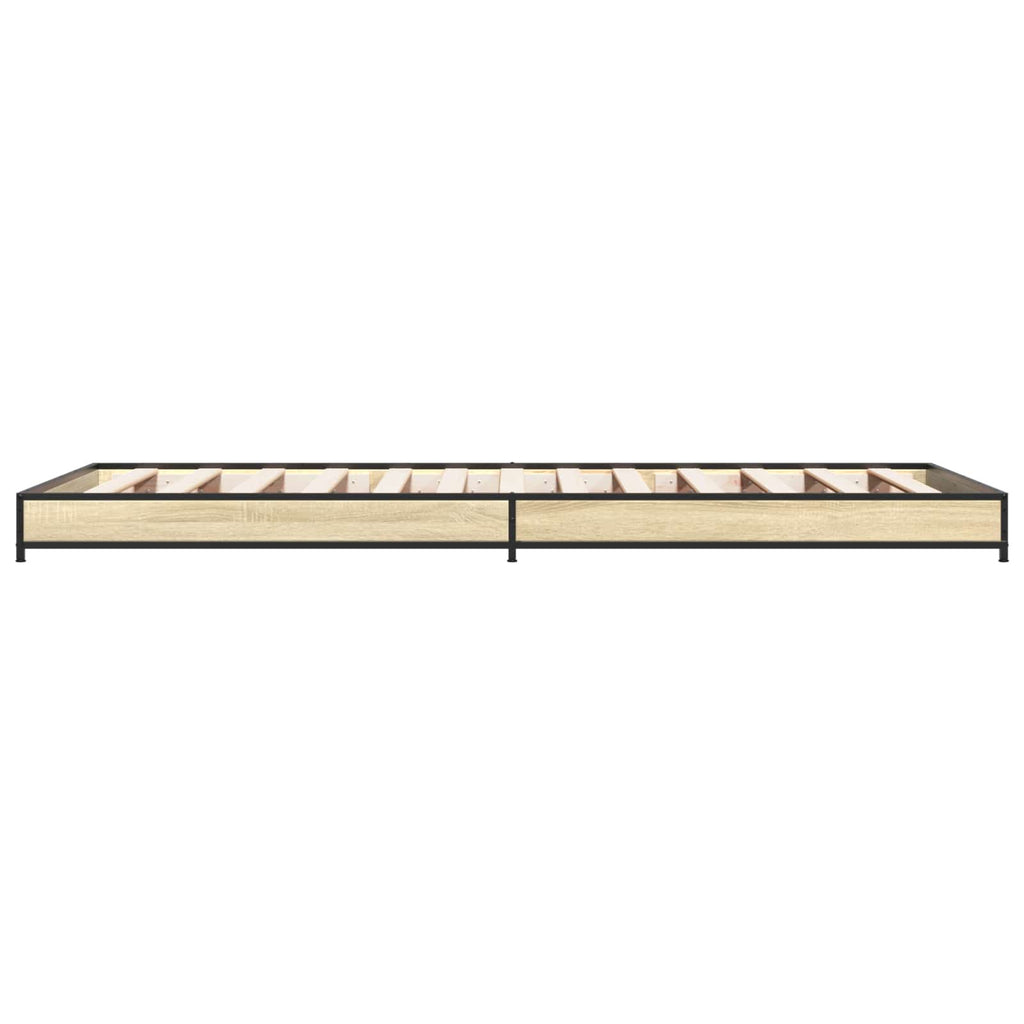 Bettrahmen Sonoma-Eiche 80 x 200 cm Holzwerkstoff