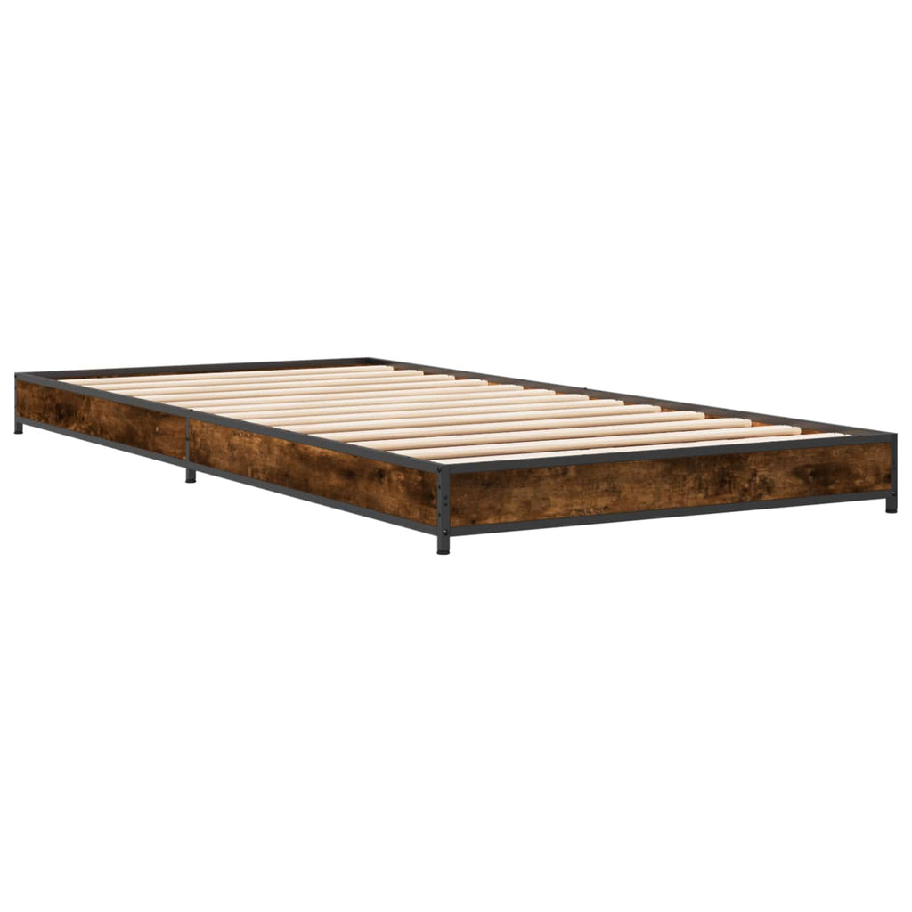 Bettrahmen Geräucherte Eiche 80 x 200 cm Holzwerkstoff