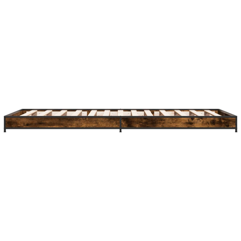 Bettrahmen Geräucherte Eiche 80 x 200 cm Holzwerkstoff