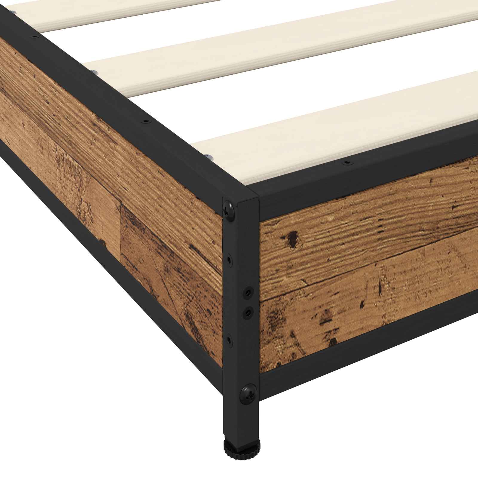 Bettrahmen Altholz 80 x 200 cm Holzwerkstoff