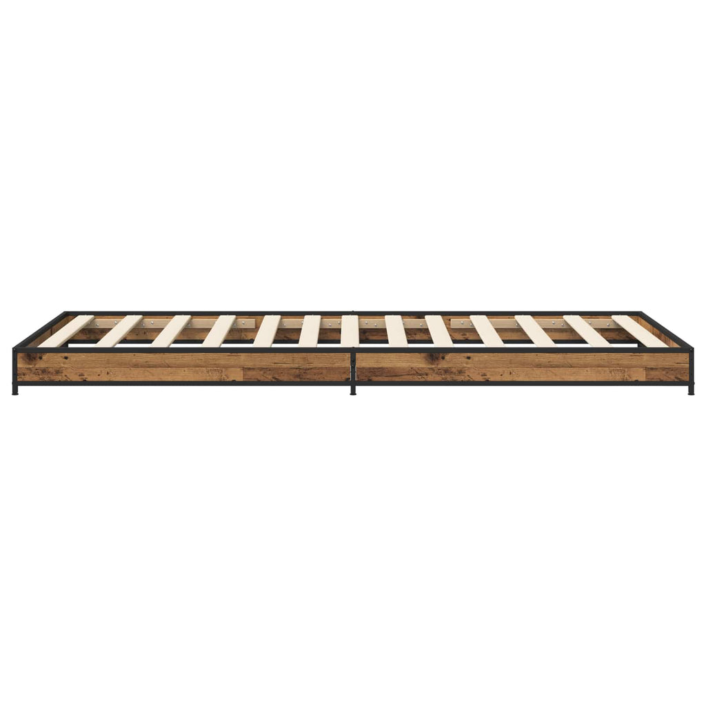 Bettrahmen Altholz 80 x 200 cm Holzwerkstoff
