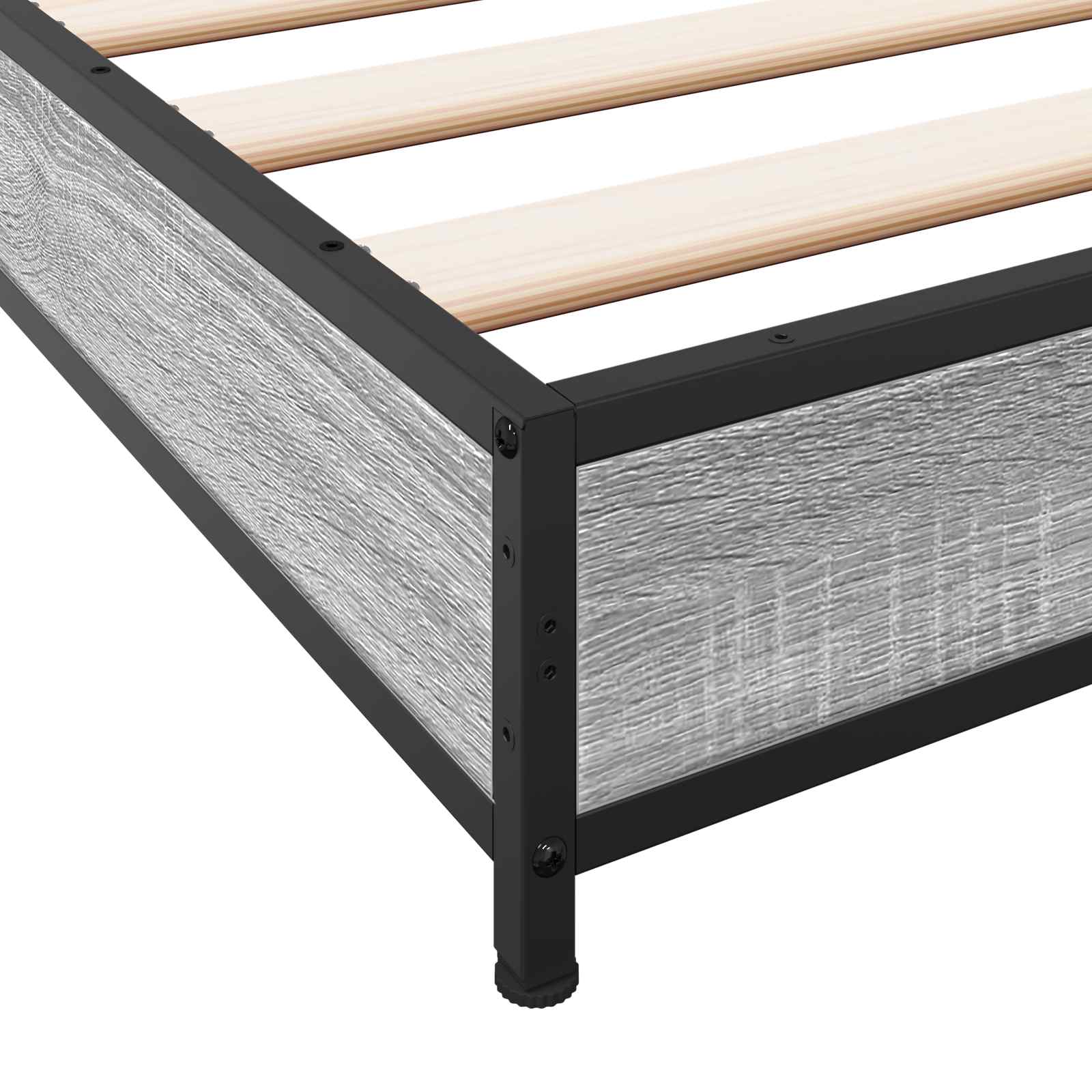 Bettrahmen Grau Sonoma 80 x 200 cm Holzwerkstoff