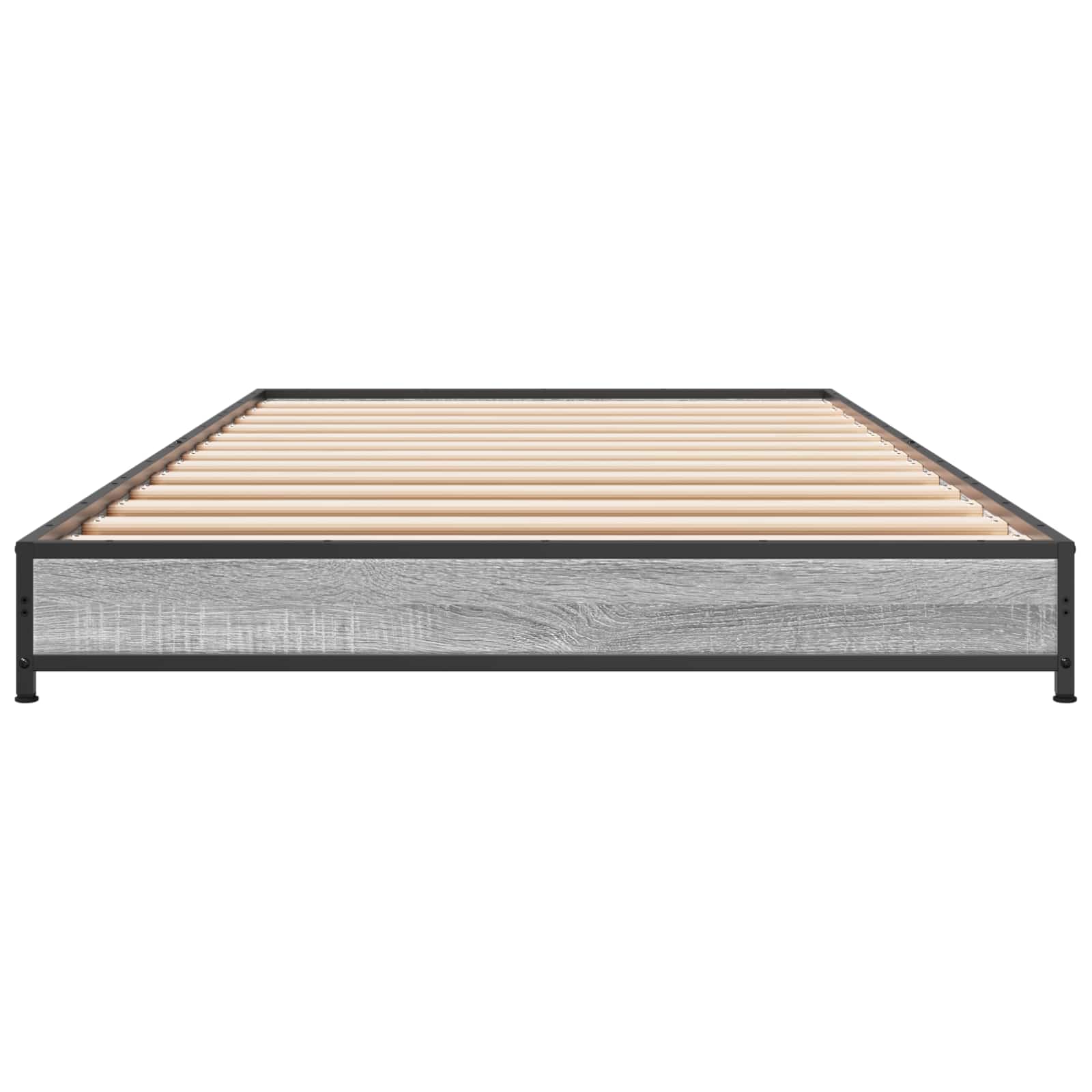 Bettrahmen Grau Sonoma 80 x 200 cm Holzwerkstoff