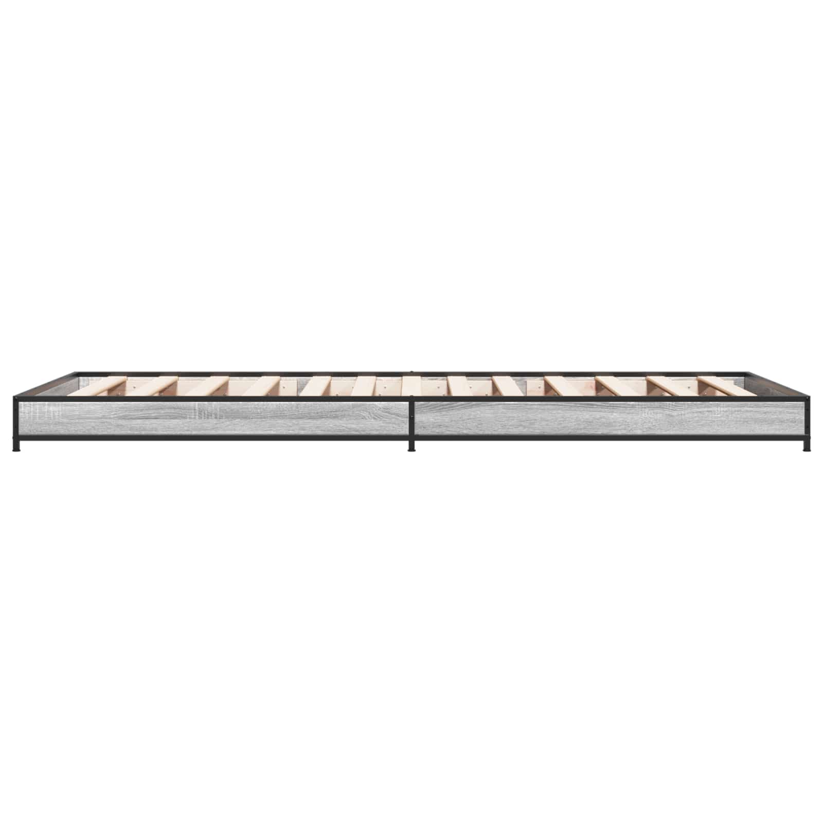 Bettrahmen Grau Sonoma 80 x 200 cm Holzwerkstoff