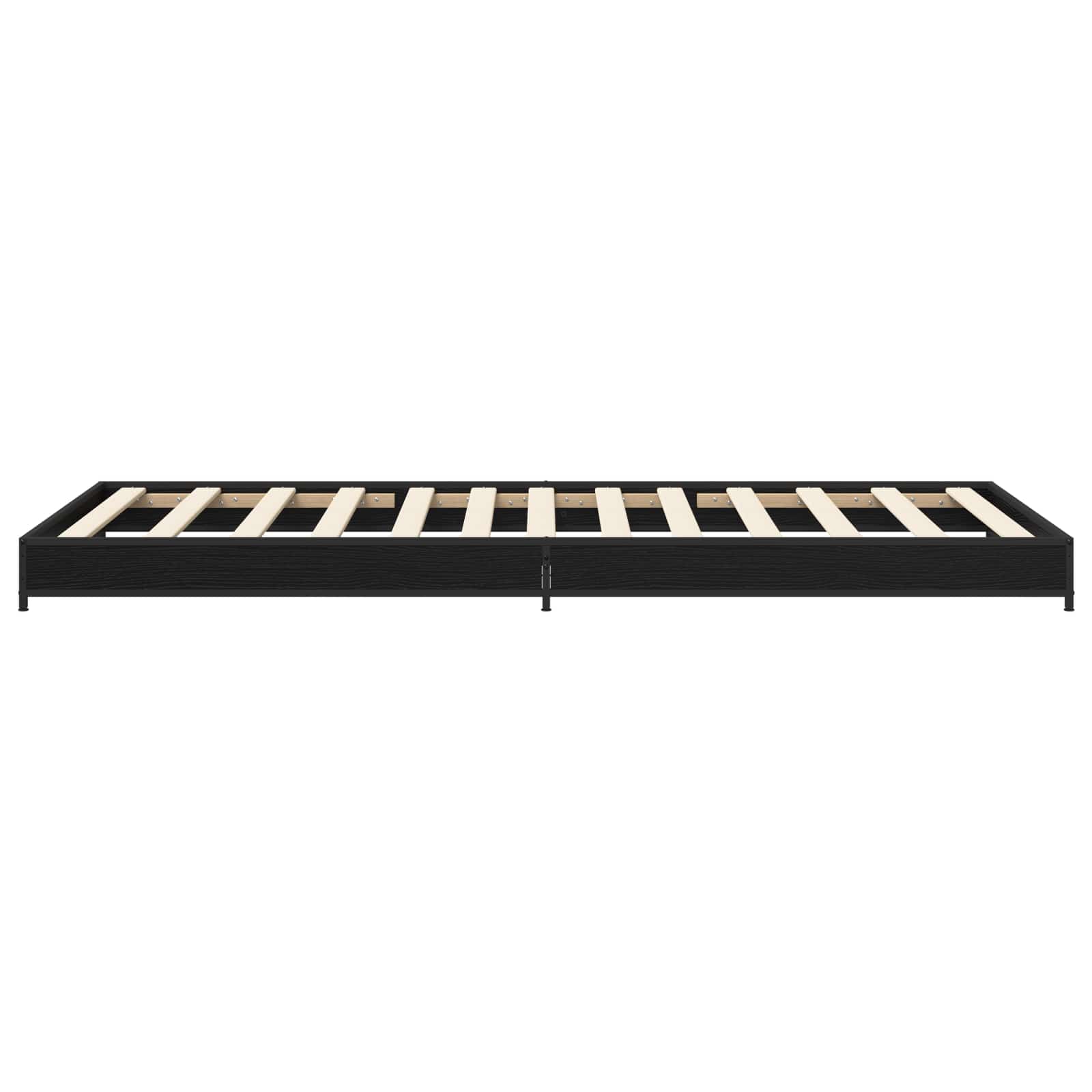 Bettrahmen Schwarze Eiche 80 x 200 cm Holzwerkstoff