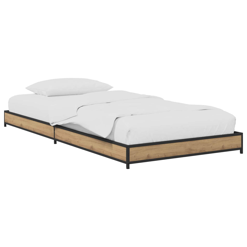 Bettrahmen Artisan-Eiche 80 x 200 cm Holzwerkstoff