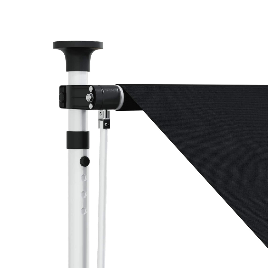 Manuell einziehbare Markise Schwarz 250 cm