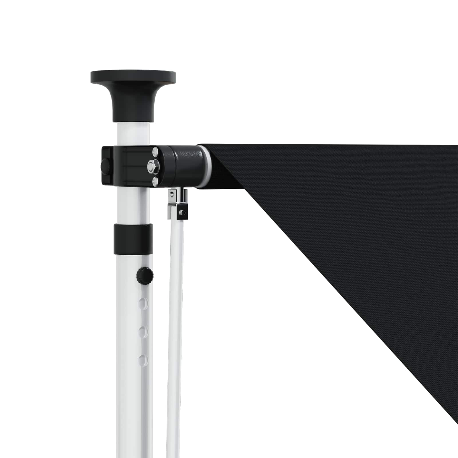Manuell einziehbare Markise Schwarz 400 cm