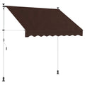Manuell einziehbare Markise Braun 150 cm