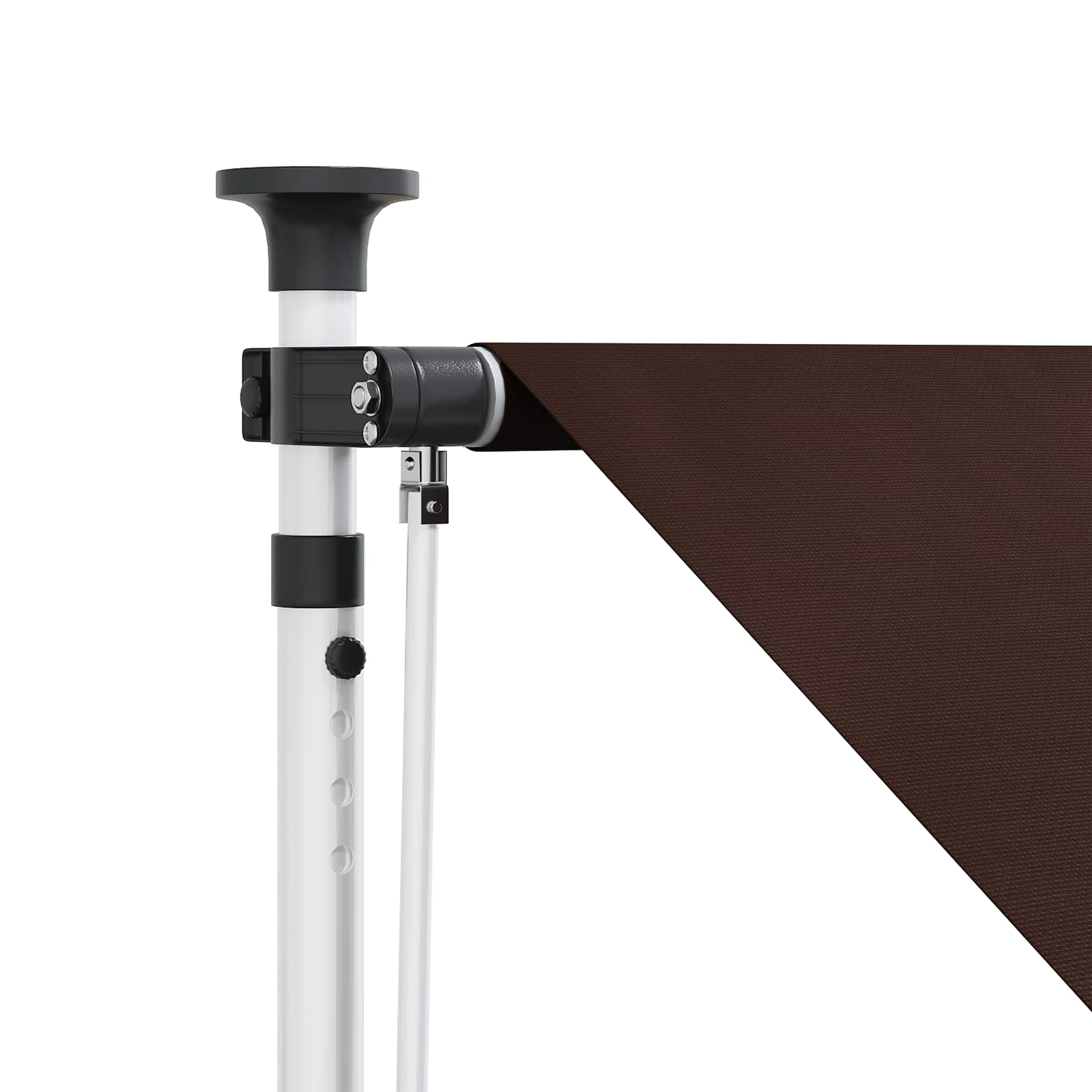 Manuell einziehbare Markise Braun 400 cm
