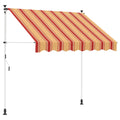 Manuell einziehbare Markise Mehrfarbig 200 x 115 x 300 cm