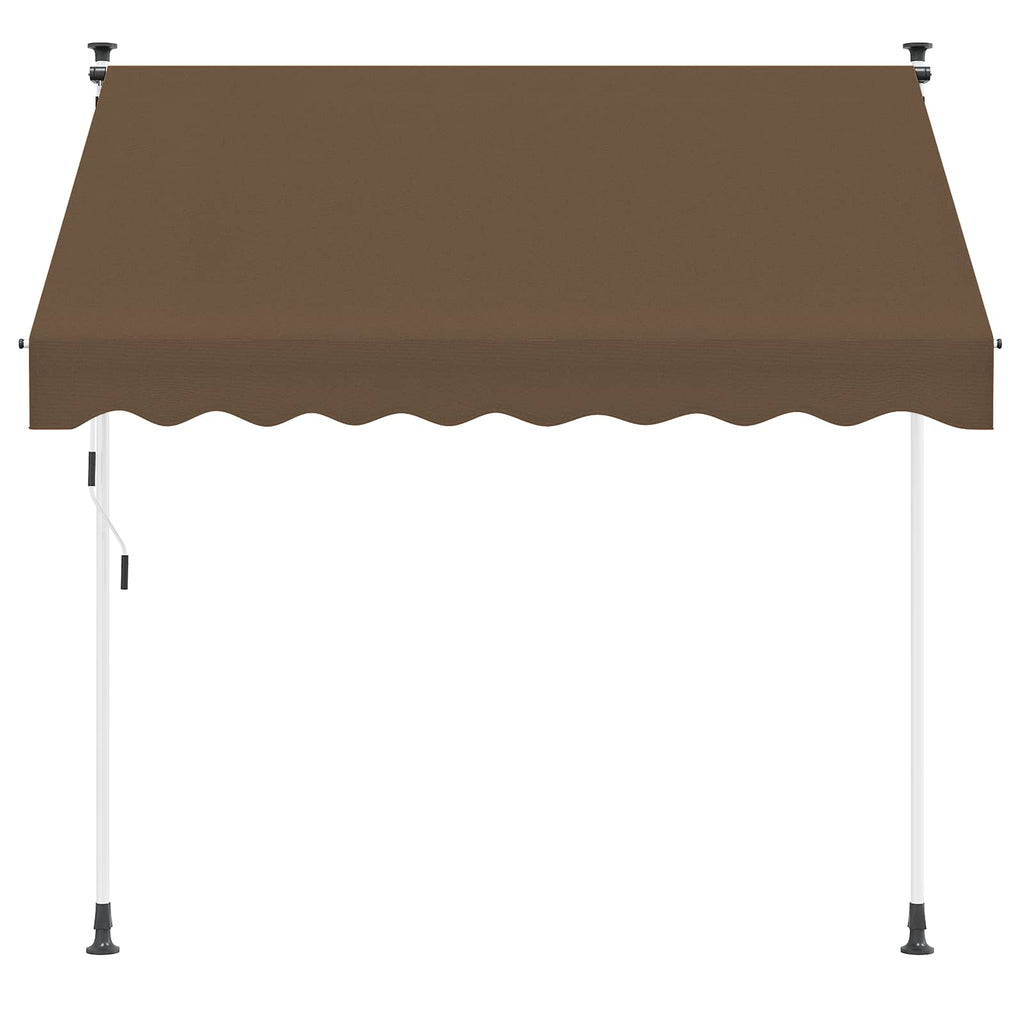 Manuell einziehbare Markise Taupe 100 cm