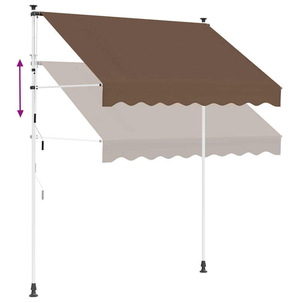 Manuell einziehbare Markise Taupe 300 cm