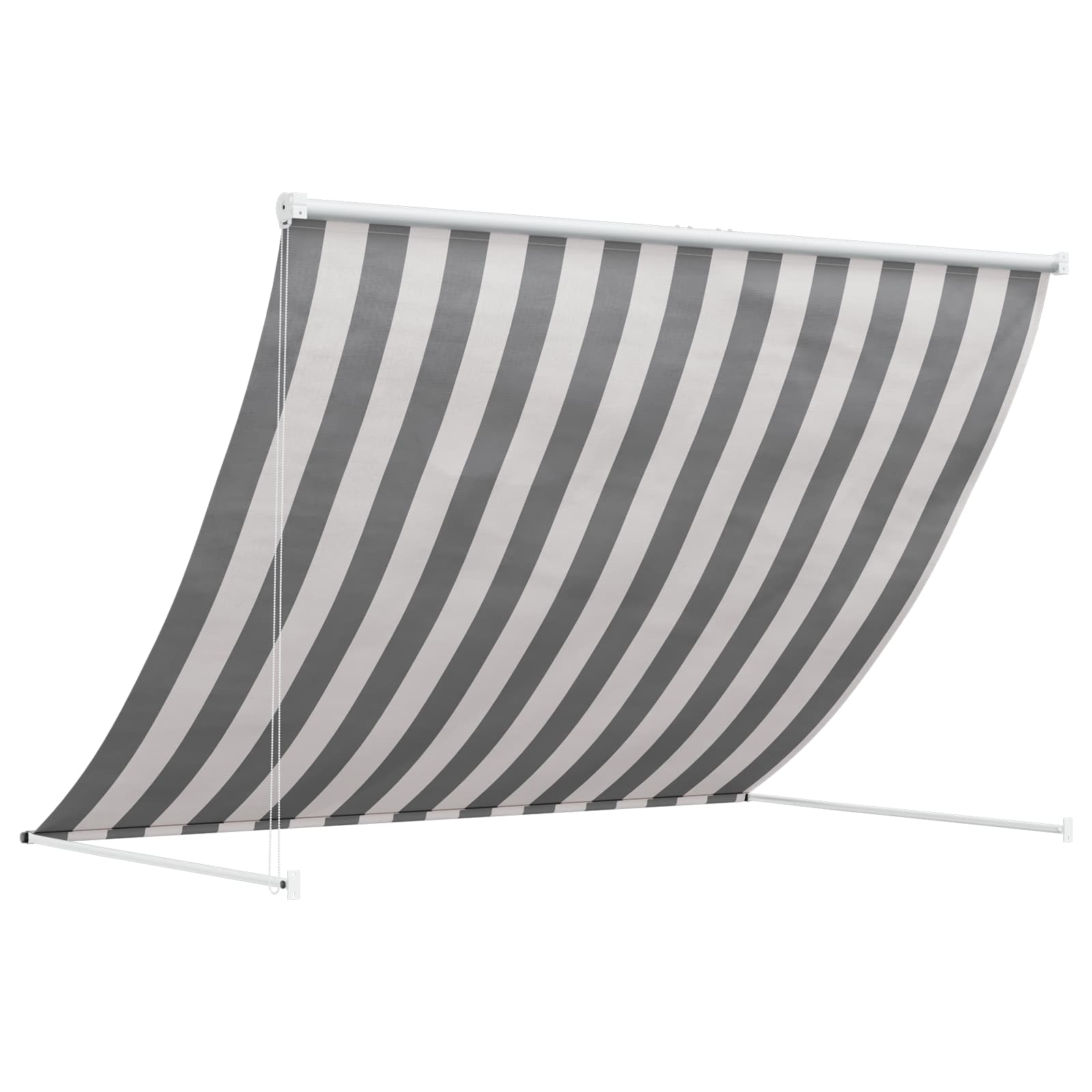 Markise Anthrazit und Weiß 350 x 150 cm