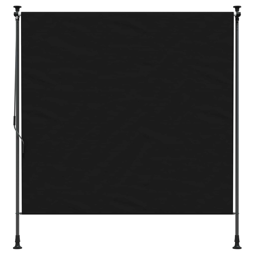 Outdoor Rollo Schwarz 100 x 270 cm