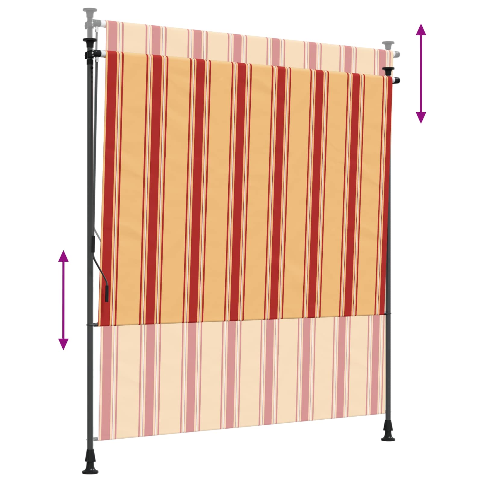 Outdoor Rollo Mehrfarbig 100 x 270 cm