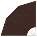 Balkon Sichtschutz 140 x 140 cm Polyester Braun