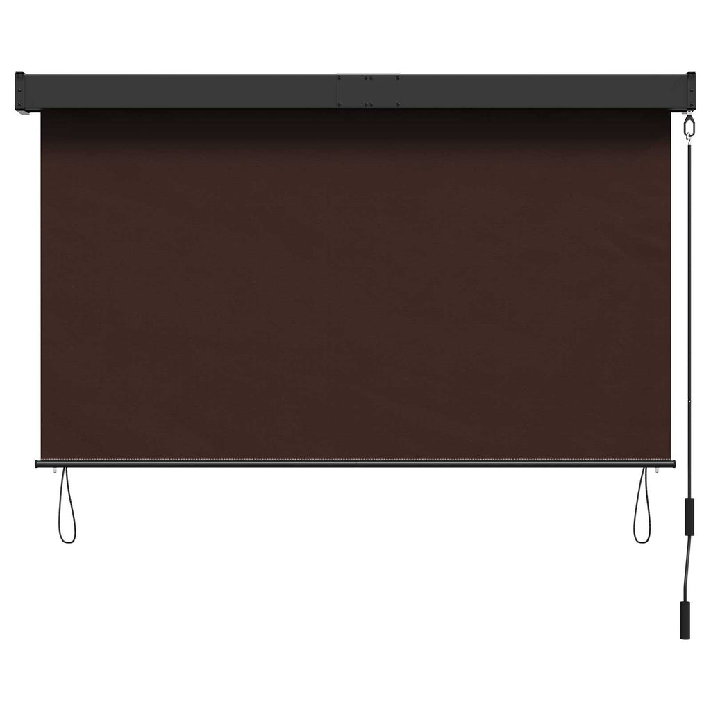 Rollo Braun 60 x 250 cm Stoff und Aluminium