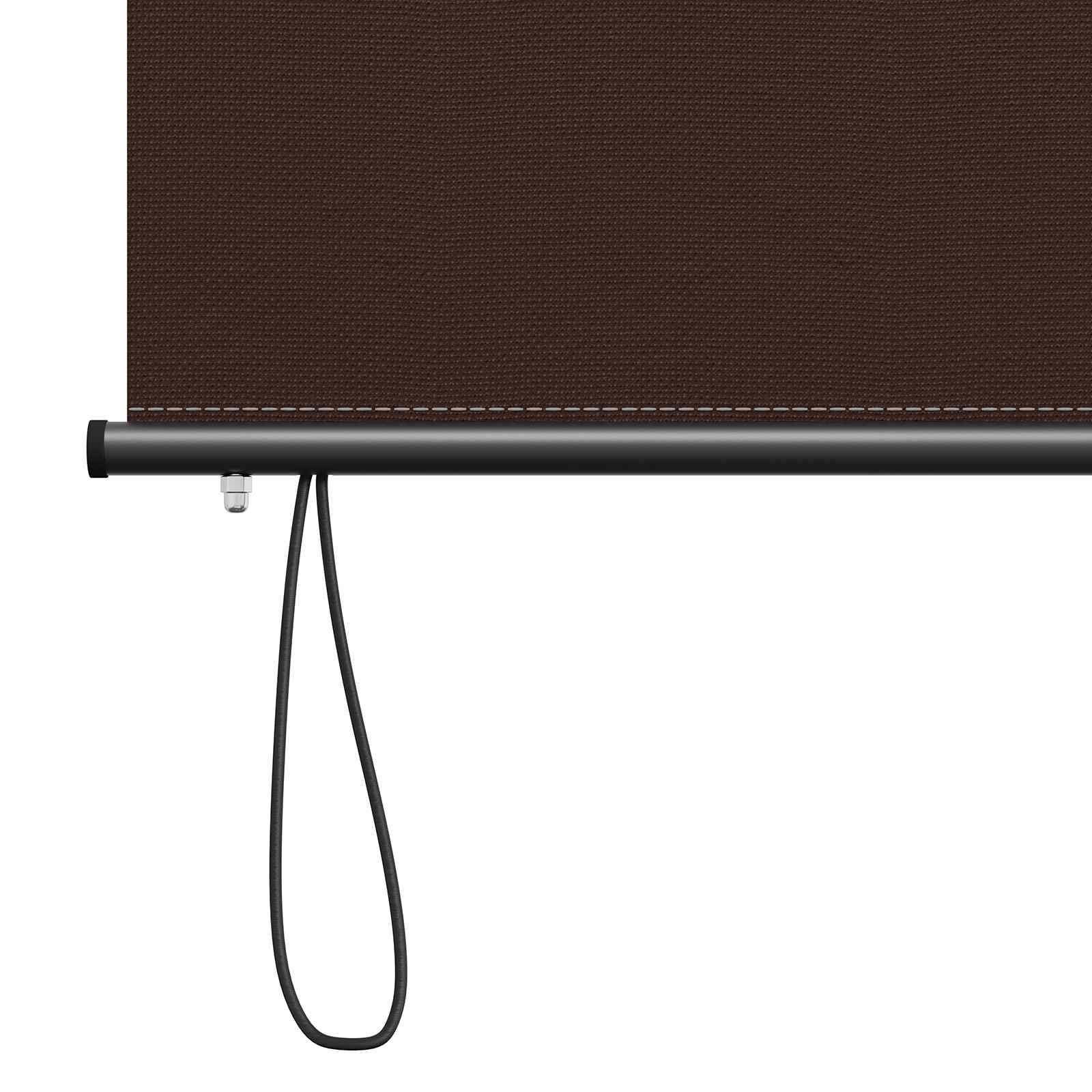 Rollo Braun 120 x 250 cm Stoff und Aluminium
