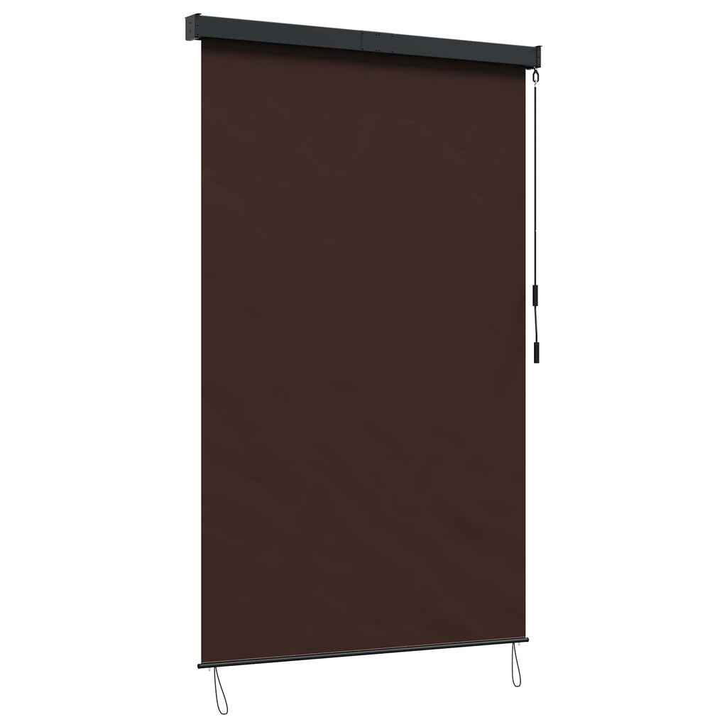 Rollo Braun 120 x 250 cm Stoff und Aluminium