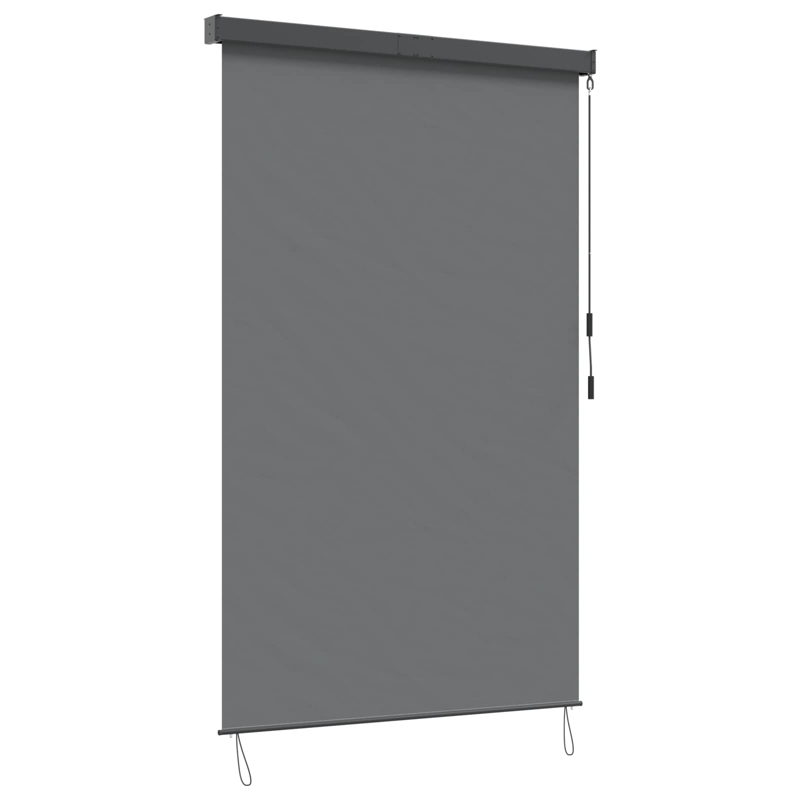 Rollo Hellgrau 140 x 250 cm Stoff und Aluminium