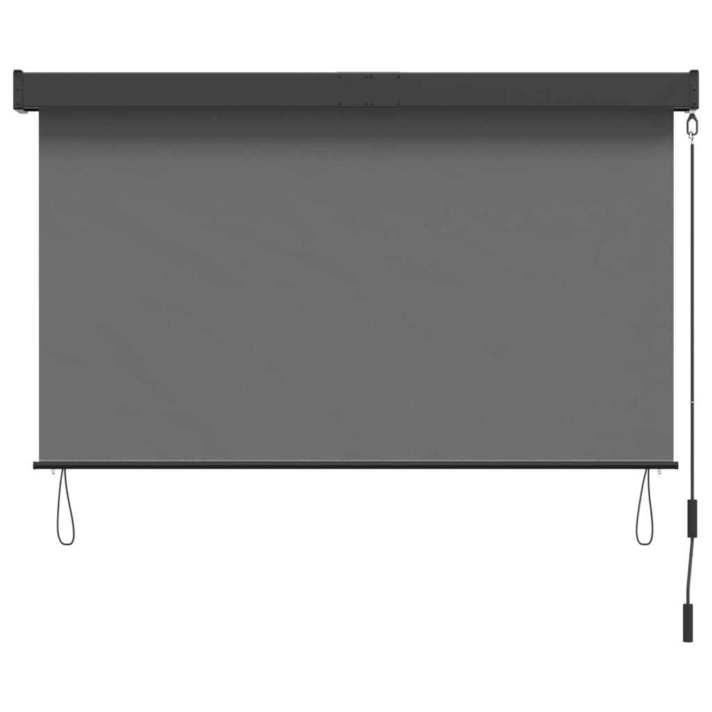 Rollo Hellgrau 140 x 250 cm Stoff und Aluminium