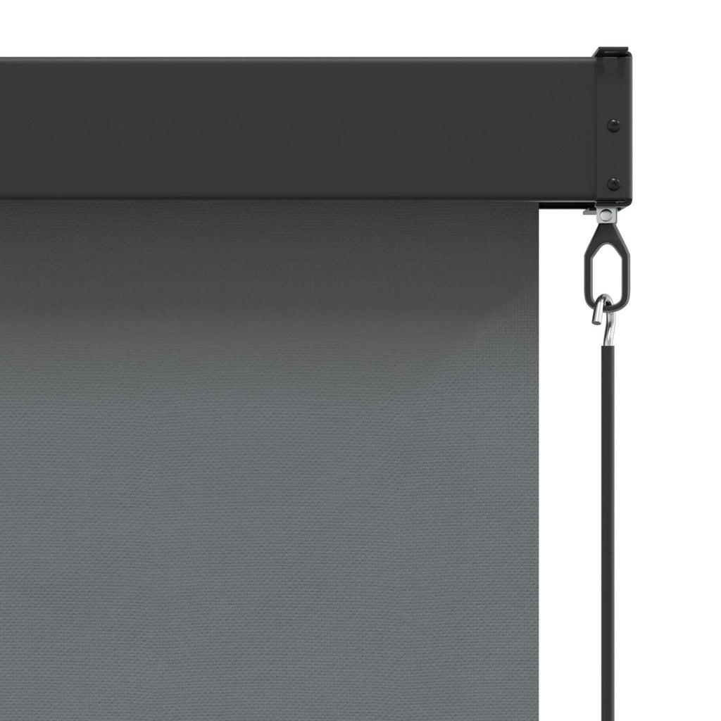 Rollo Hellgrau 180 x 250 cm Stoff und Aluminium