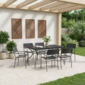 Garten Essgruppe 7 pcs Anthrazit Stahl