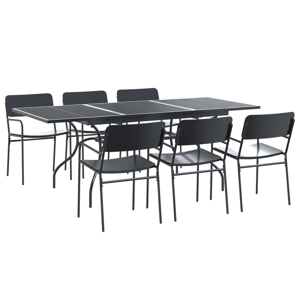 Garten Essgruppe 7 pcs Anthrazit Stahl