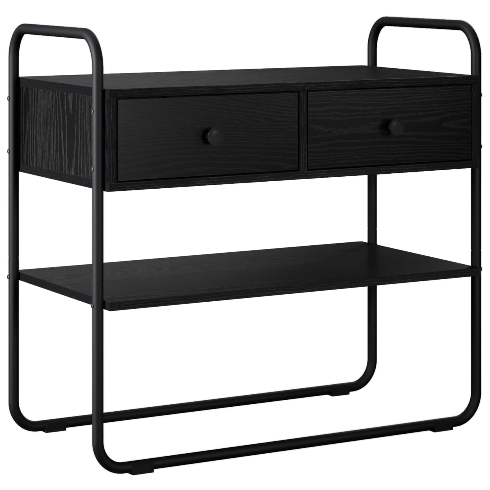 Konsolentisch Schwarze Eiche 80 x 40 x 75 cm Holzwerkstoff