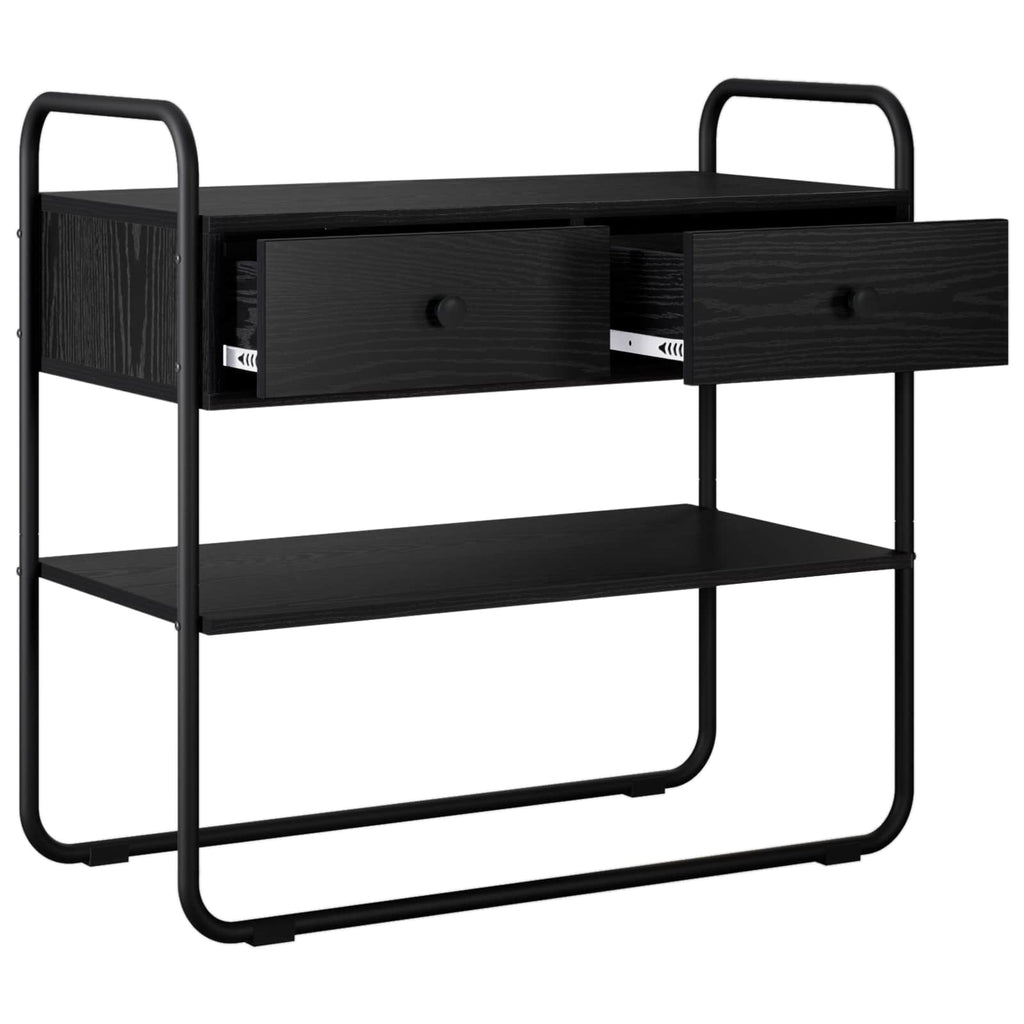 Konsolentisch Schwarze Eiche 80 x 40 x 75 cm Holzwerkstoff