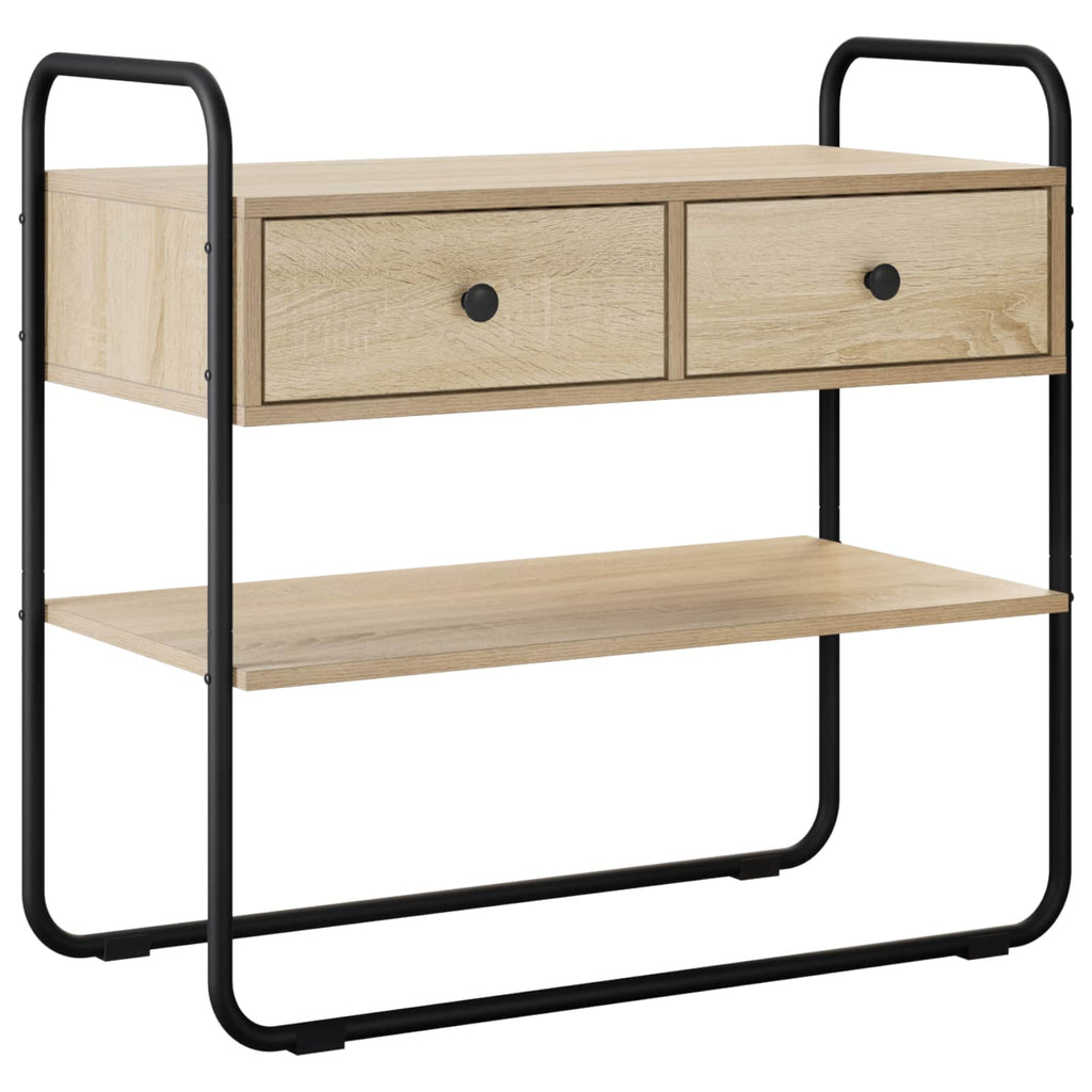 Konsolentisch Sonoma-Eiche 80 x 40 x 75 cm Holzwerkstoff