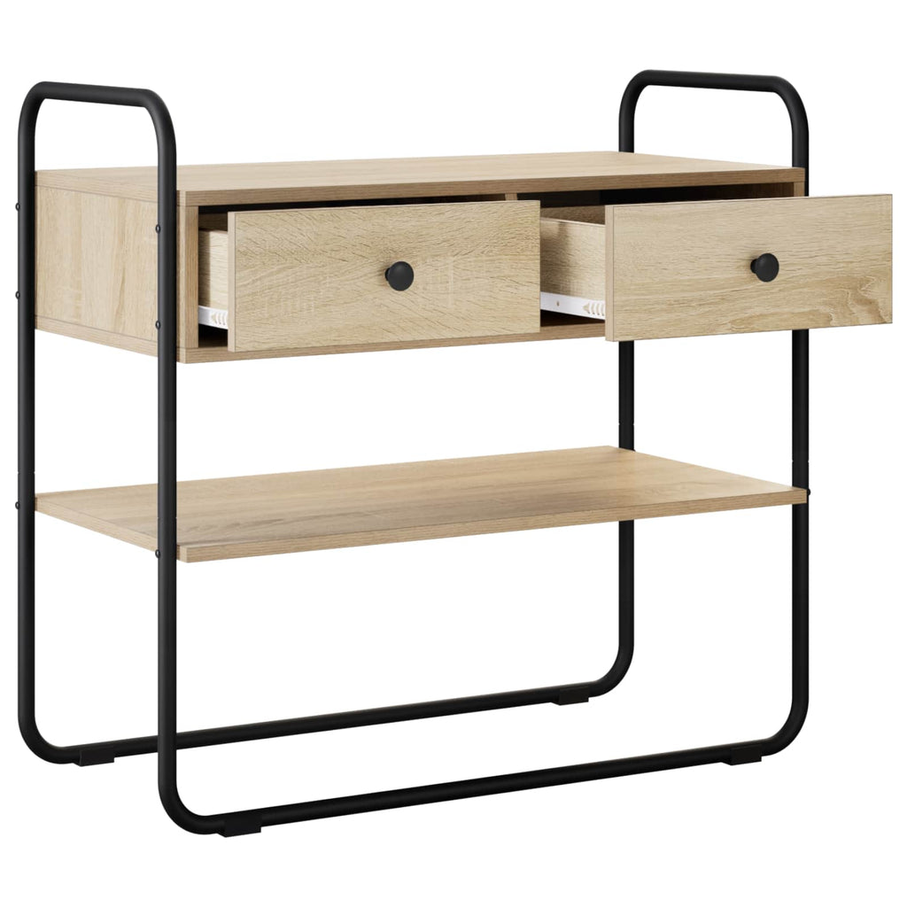 Konsolentisch Sonoma-Eiche 80 x 40 x 75 cm Holzwerkstoff