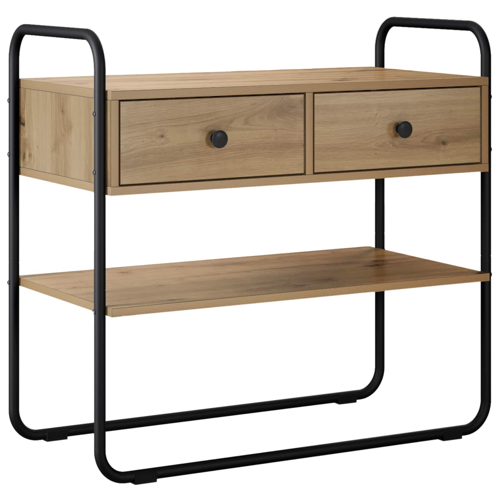 Konsolentisch Artisan-Eiche 80 x 40 x 75 cm Holzwerkstoff