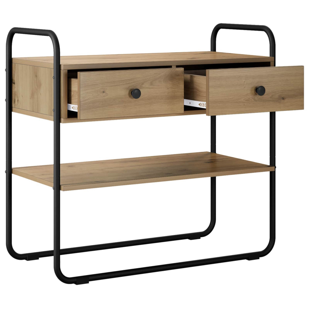 Konsolentisch Artisan-Eiche 80 x 40 x 75 cm Holzwerkstoff