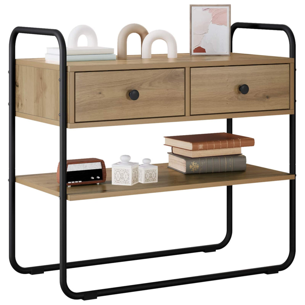 Konsolentisch Artisan-Eiche 80 x 40 x 75 cm Holzwerkstoff